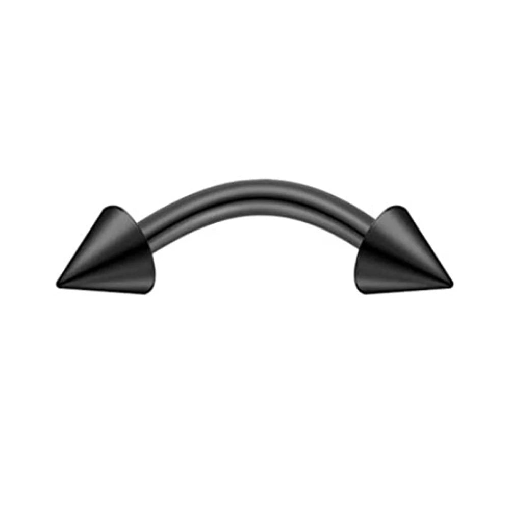 16G Daith Rook Brow Bridge 6-10mm Curved Threaded Barbell