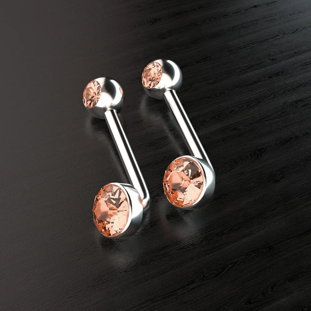 Titanium Christina Vertical Hood Barbell 14g