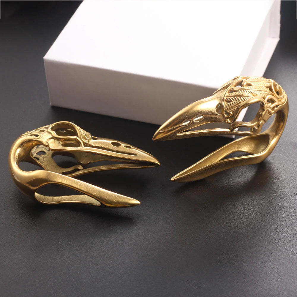 Bird Skull Weights Silver, Gold, Black 14mm