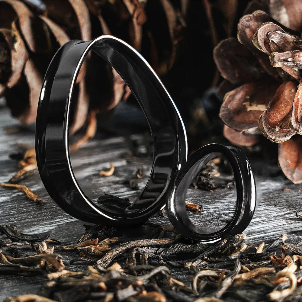 Water Drop Double Flared Tunnels 8-30mm