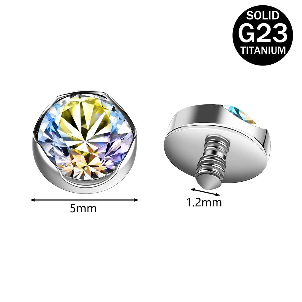 Titanium Micro Dermal Top 16g Multiple styles