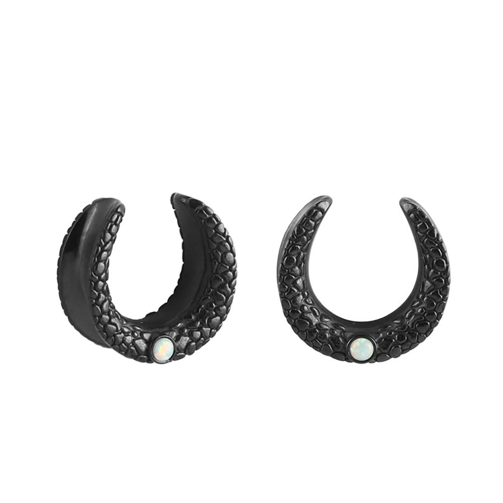 Unique Saddle/Horseshoe Tunnels, 3 Styles/Colors 8-19mm