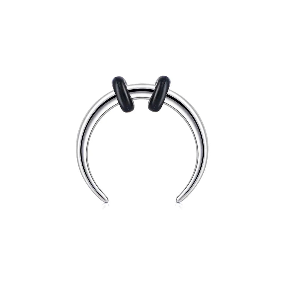1pcs/4pcs Nose Septum Ear Rings Surgical Steel 8mm/10mm