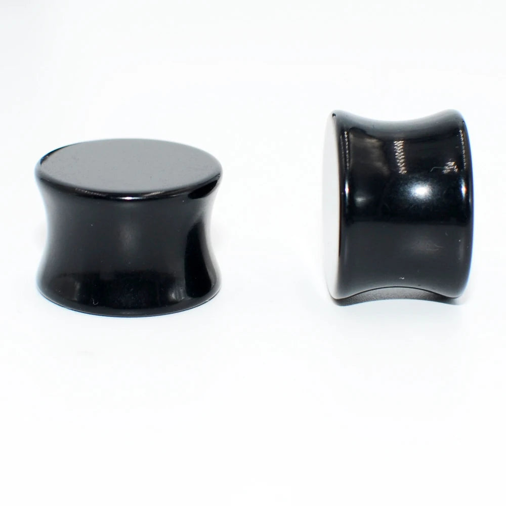 White or Black Acrylic Plugz Large Sizes 3-50mm