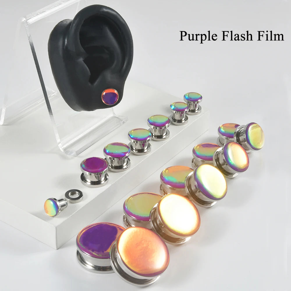 Twist-On Colorful Flash Film Plugz 6-25mm