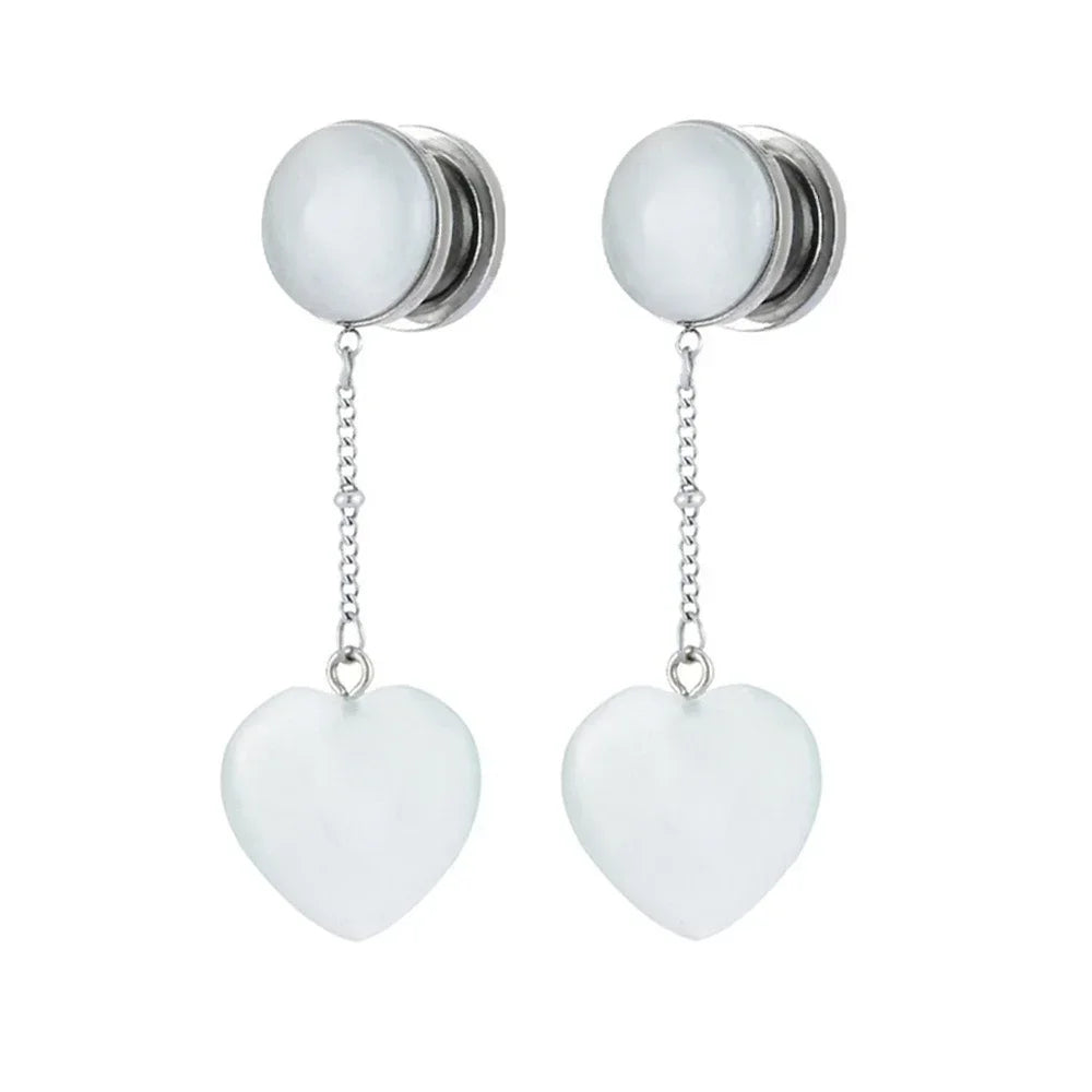 White Stone Plugz Hangers 6-20mm
