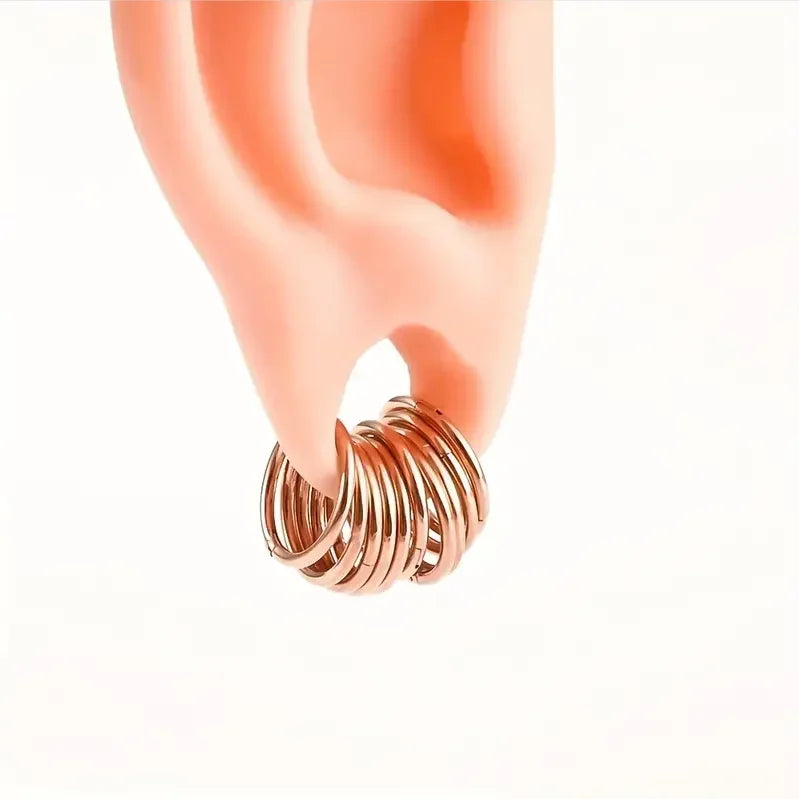 5pcs Surgical Steel Ear Rings