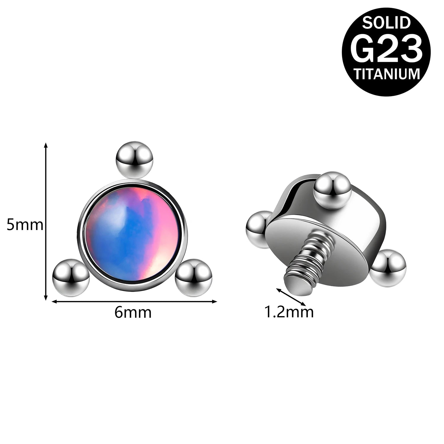 Titanium Micro Dermal Top 16g Multiple styles