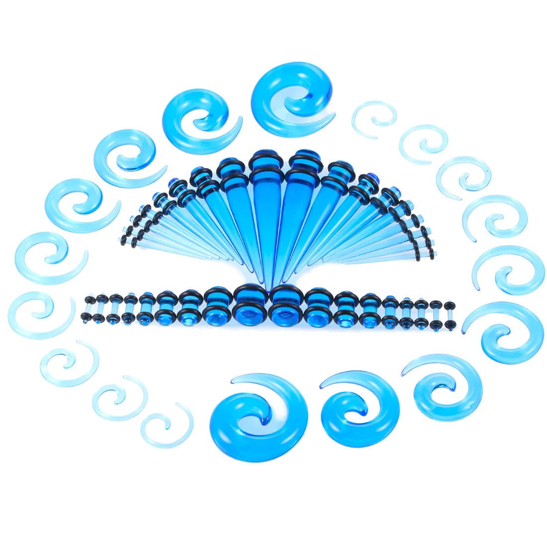 54pcs/set Tapers Stretching Starter Kit 1.6mm-10mm