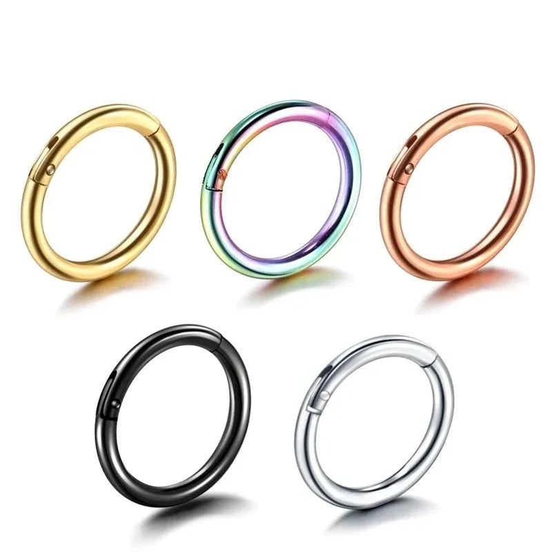 5pcs Surgical Steel Ear Rings