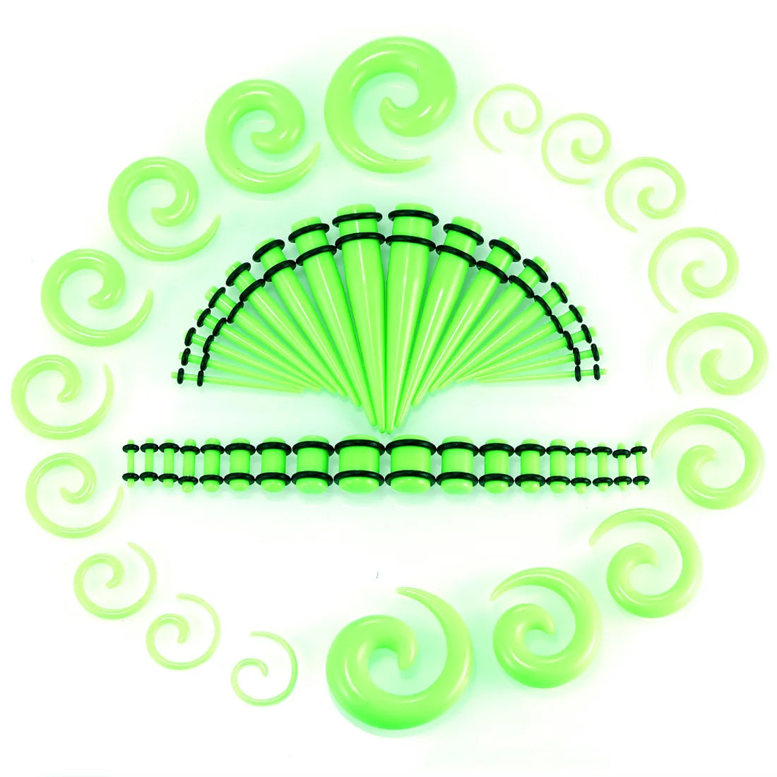 54pcs/set Tapers Stretching Starter Kit 1.6mm-10mm