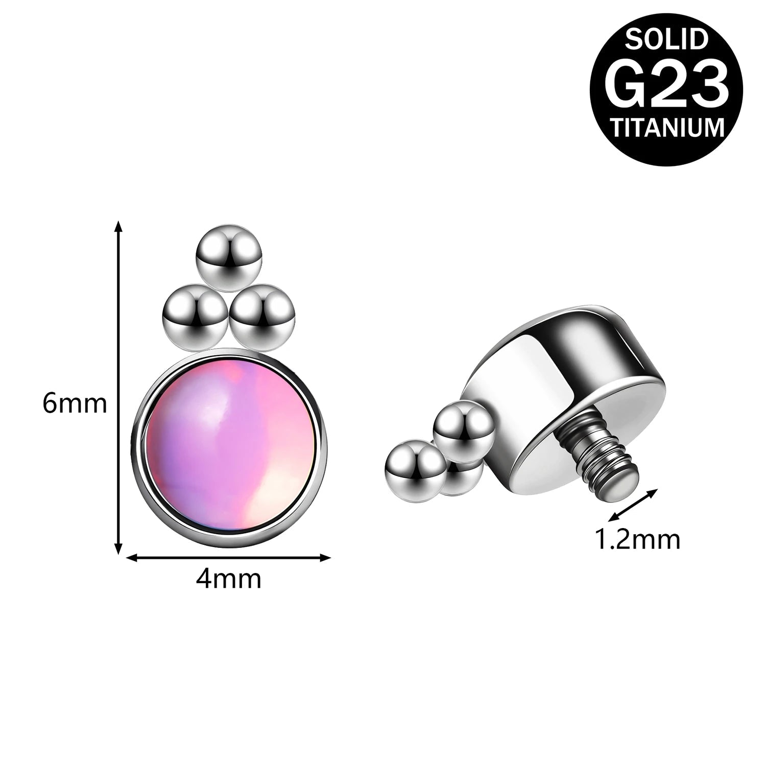 Titanium Micro Dermal Top 16g Multiple styles