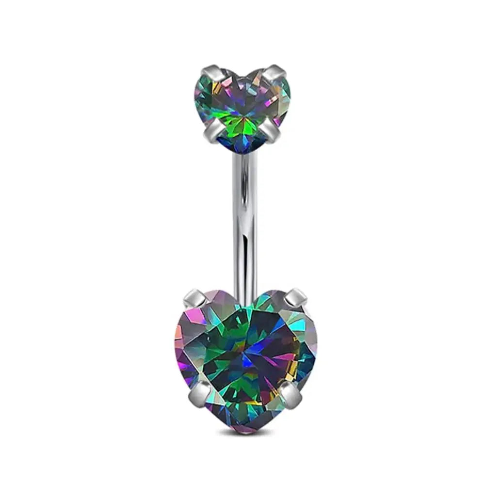 Black Belly Button-Navel Ring 14g