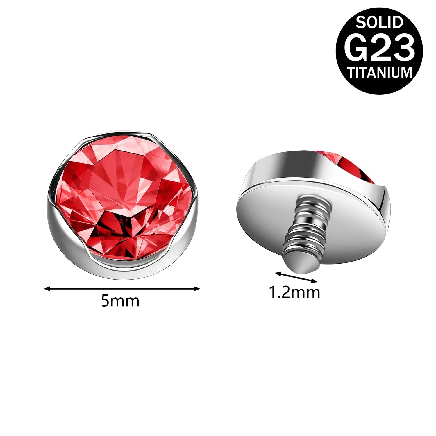 Titanium Micro Dermal Top 16g Multiple styles