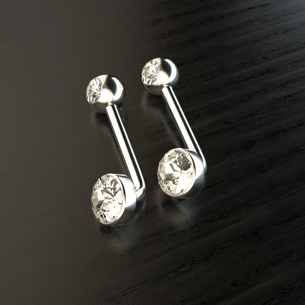 Titanium Christina Vertical Hood Barbell 14g