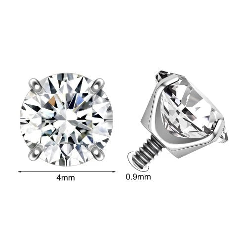 Titanium Labret, Medusa, Monroe Lip Stud 2-4MM (16/20g)