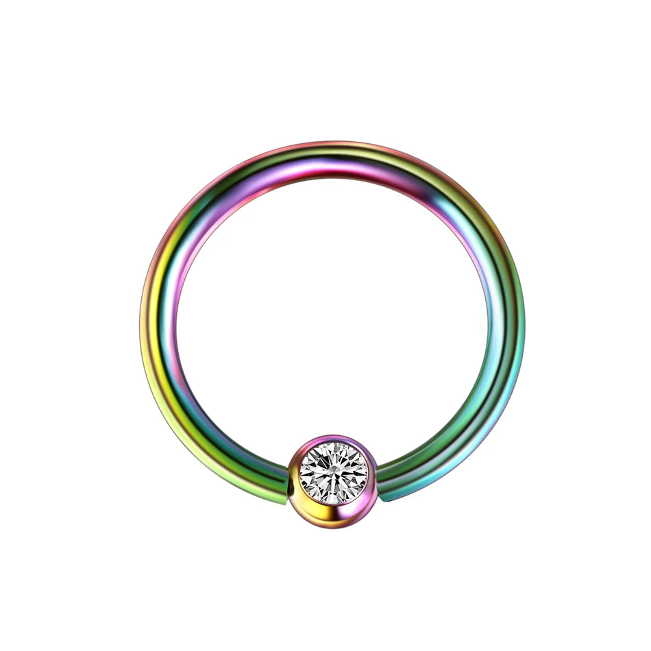 1PC Titanium Ball Closure Ring 16g