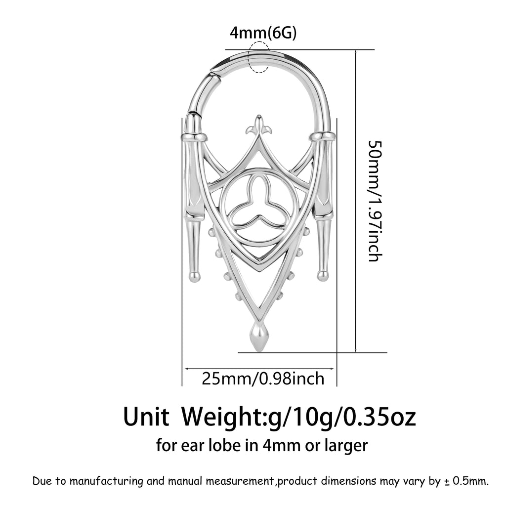 Gothic Chapel Weights Hangers 4mm