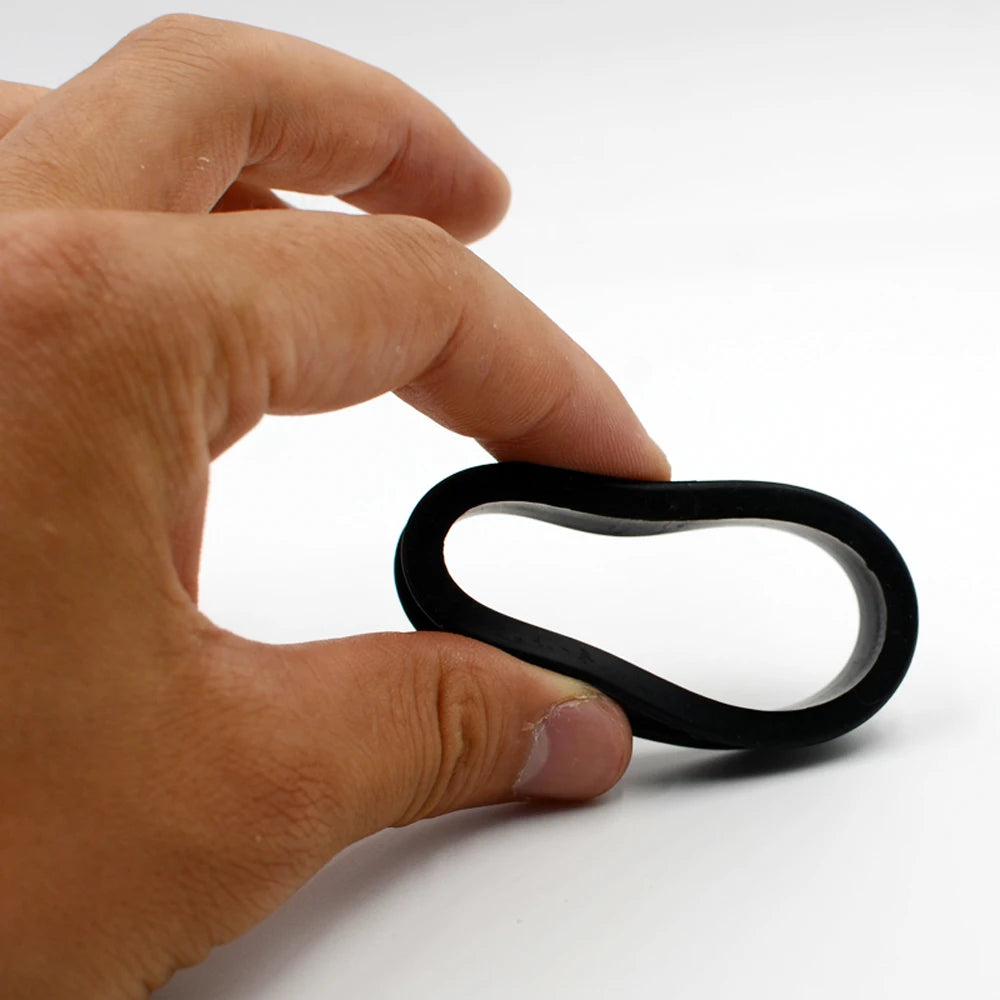 Large Sizes Black Thick Silicone Tunnels 3-76mm