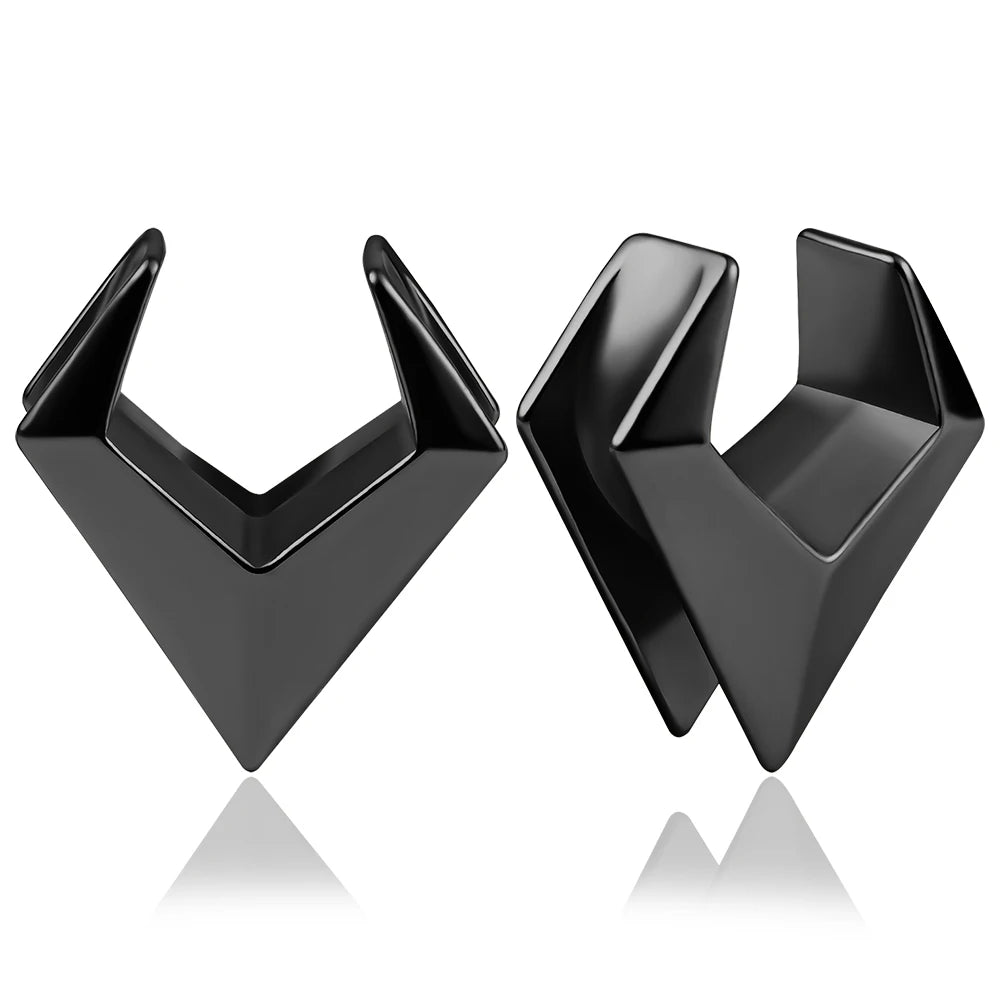 Geometry Saddle Ear Horseshoe Tunnel Plugz 8-25mm