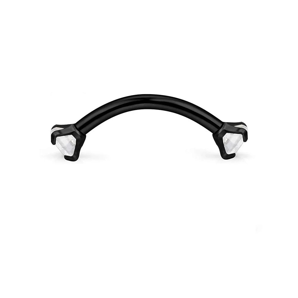 16g 8mm or 10mm Surgical Steel Eyebrow Barbell