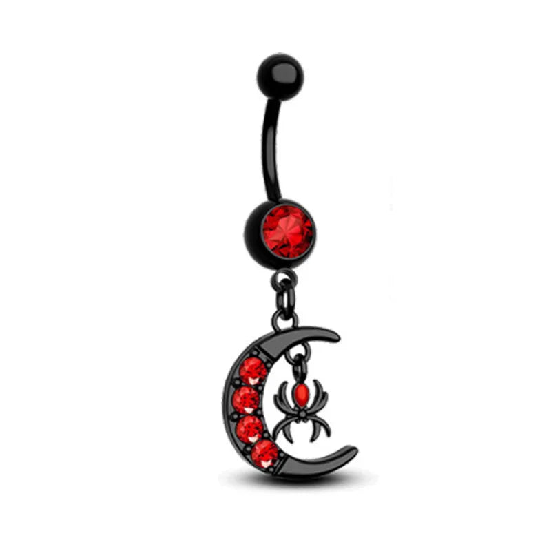 Skeleton Bat Belly Ring 14g