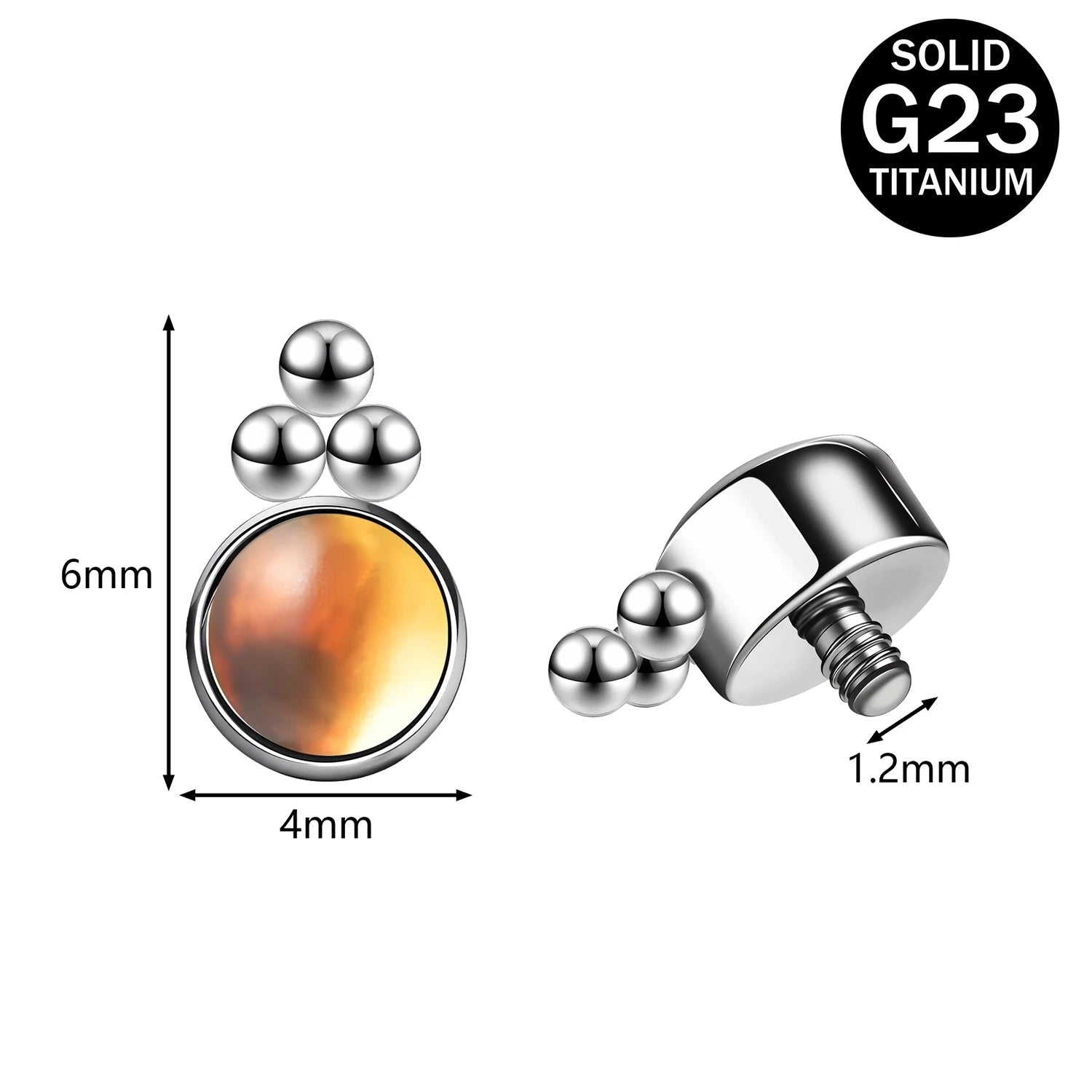 Titanium Micro Dermal Top 16g Multiple styles