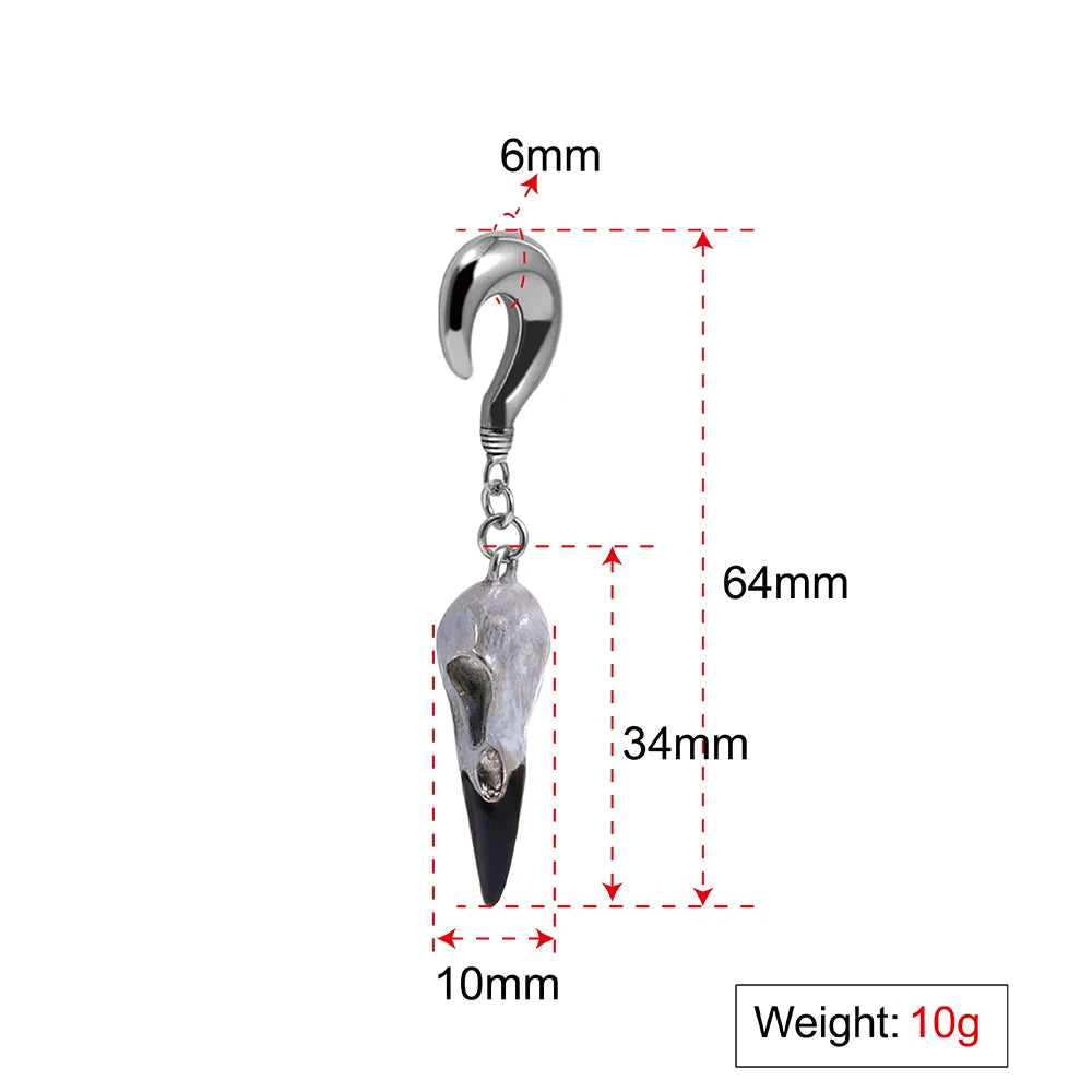 Hook Weight Hangers Bird Skull 6mm