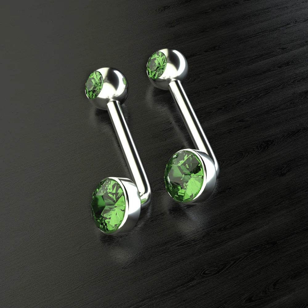 Titanium Christina Vertical Hood Barbell 14g