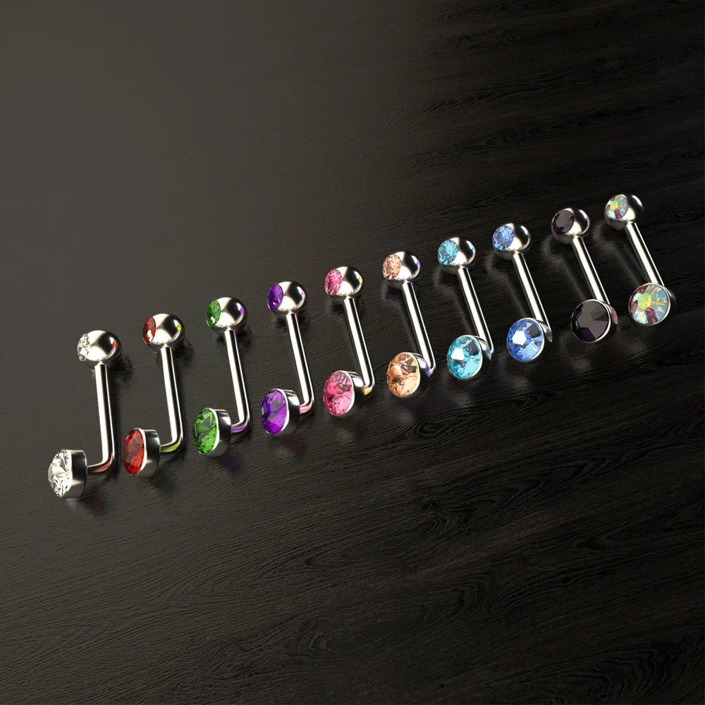 Titanium Christina Vertical Hood Barbell 14g