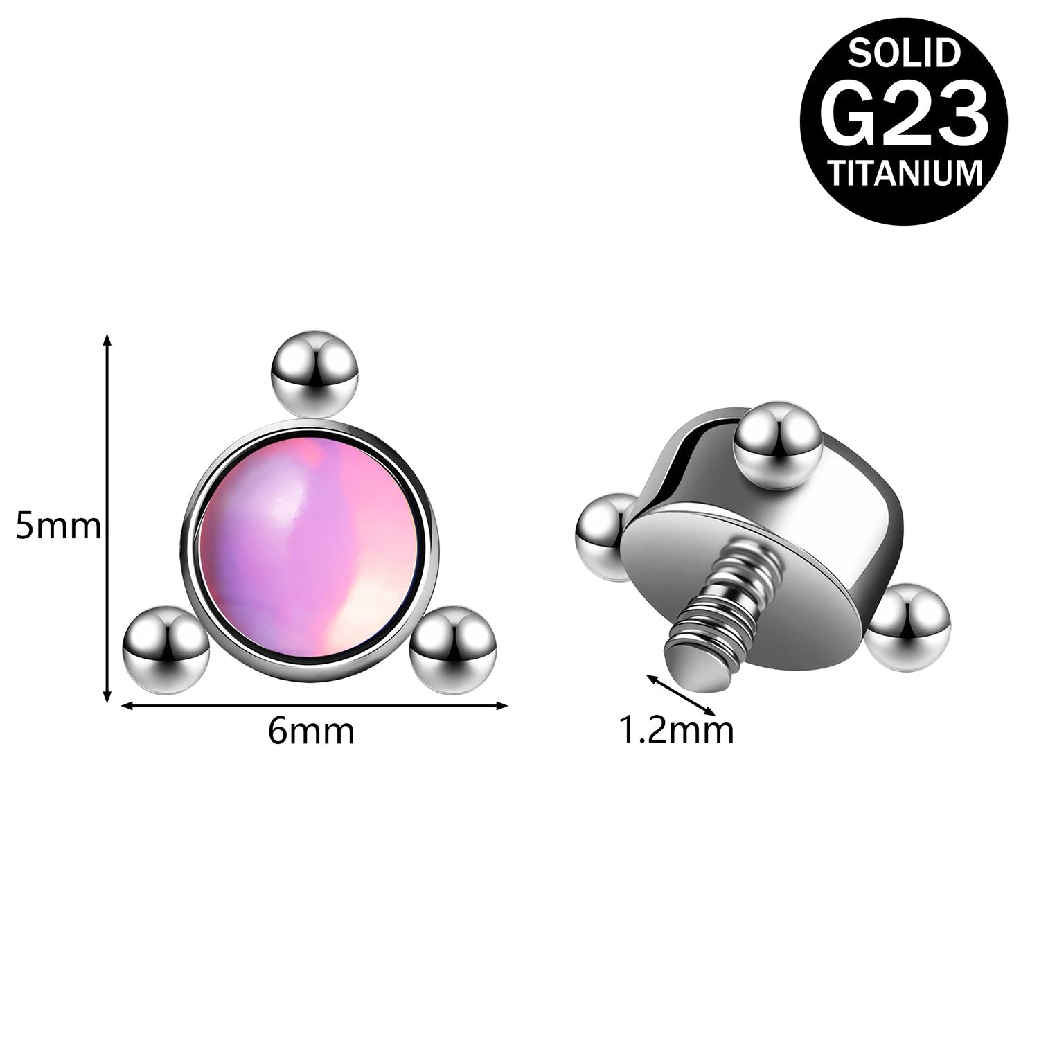 Titanium Micro Dermal Top 16g Multiple styles