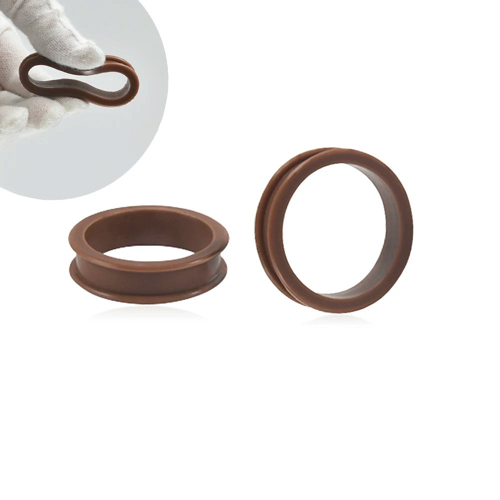 Large Size Dark Flesh-Colored Silicone Gauges Tunnels 3-76mm