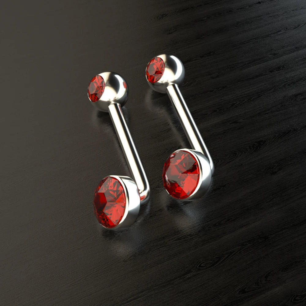 Titanium Christina Vertical Hood Barbell 14g