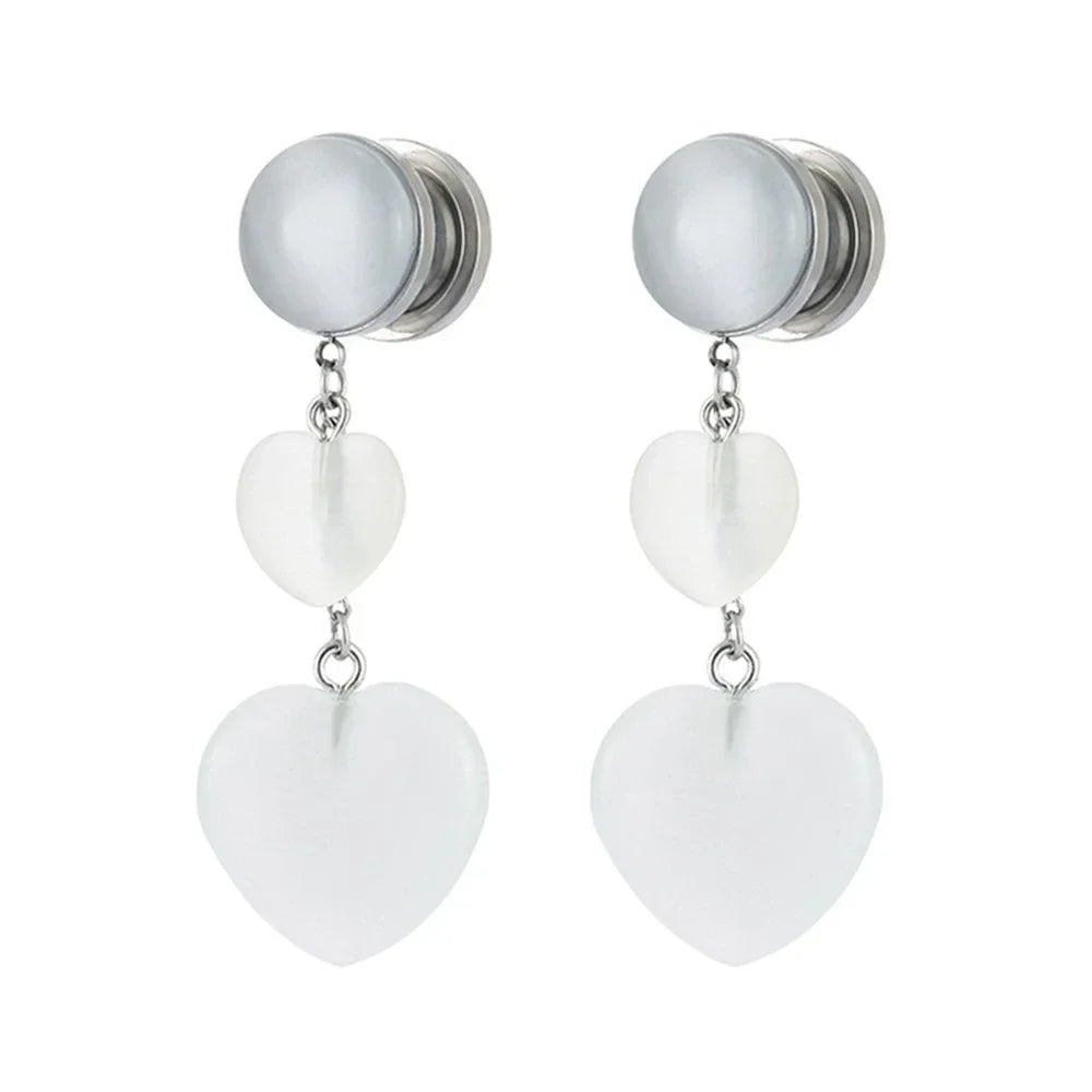 White Stone Plugz Hangers 6-20mm