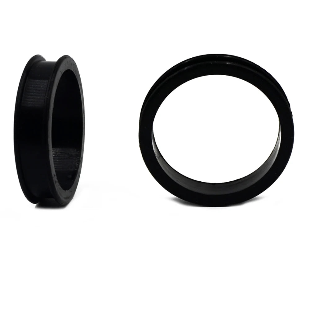 Large Sizes Black Thick Silicone Tunnels 3-76mm