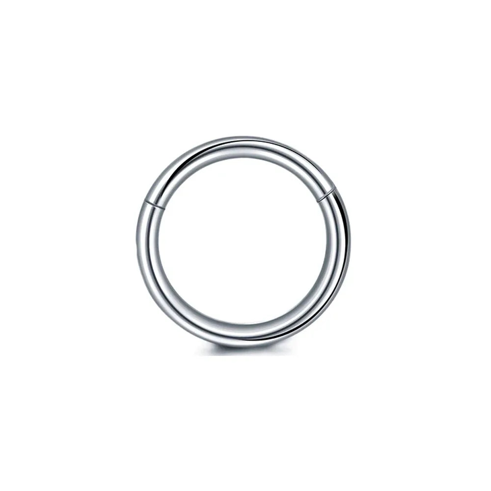 Surgical Steel Clicker Nose Septum Helix Conch Ear Ring 14-20g