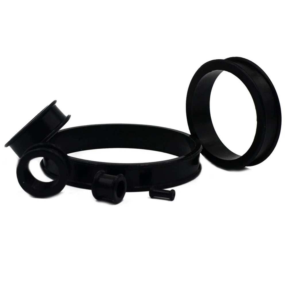 Large Sizes Black Thick Silicone Tunnels 3-76mm
