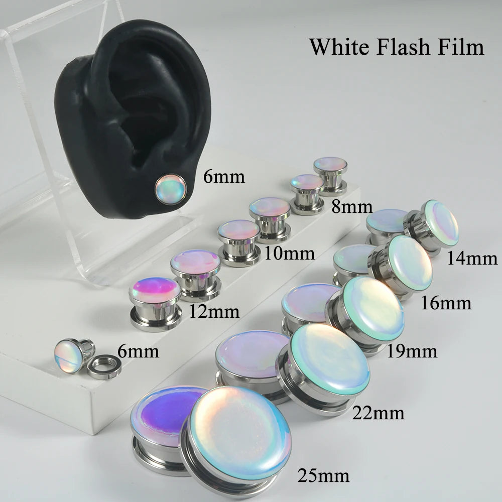 Twist-On Colorful Flash Film Plugz 6-25mm