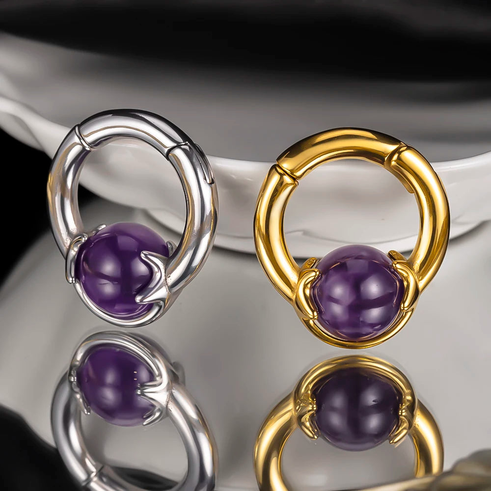 Purple Stone Bead Weights 5mm