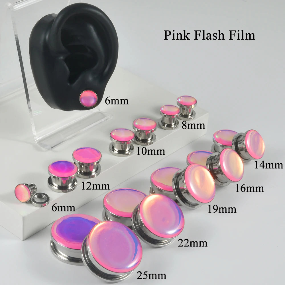 Twist-On Colorful Flash Film Plugz 6-25mm