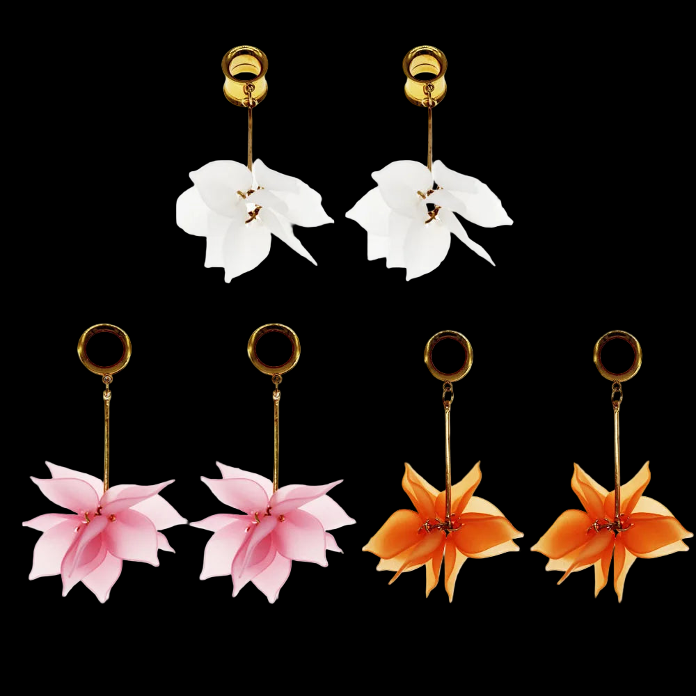 Auricle Petal Dangle Tunnels 6-25mm