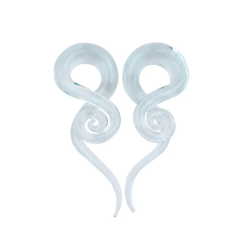 Handmade Glass Spiral Taper Hangers 5-12mm