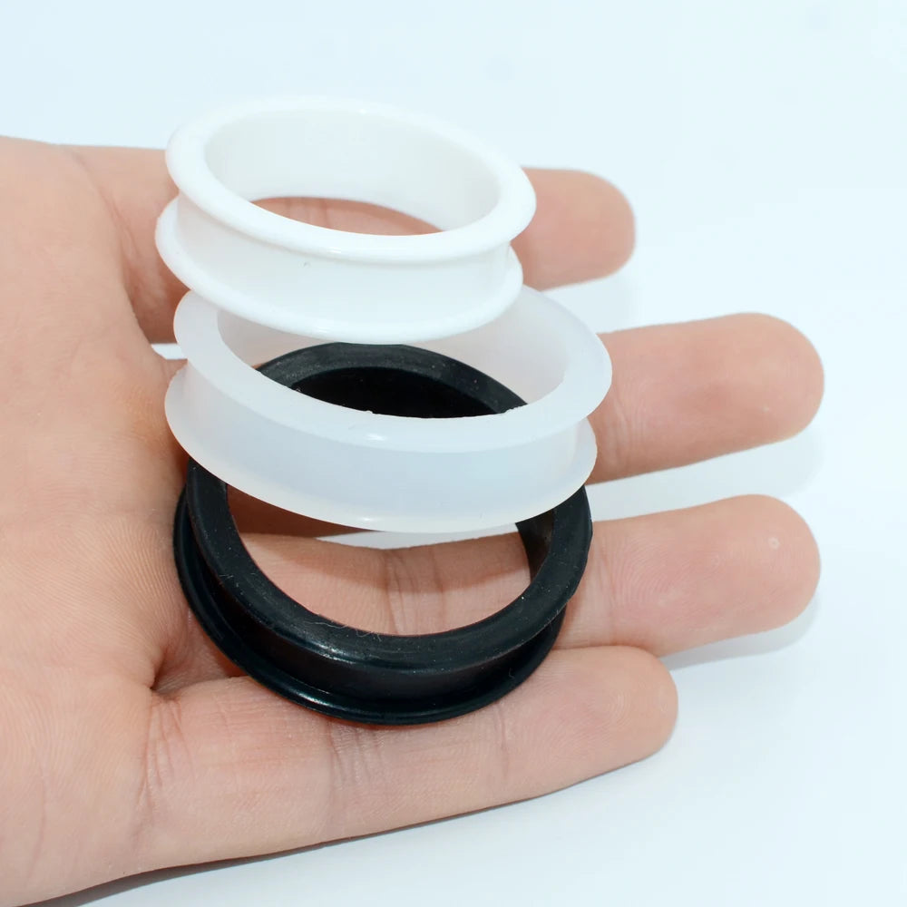 Large Sizes Silicone Double Flared Tunnels 10-76mm