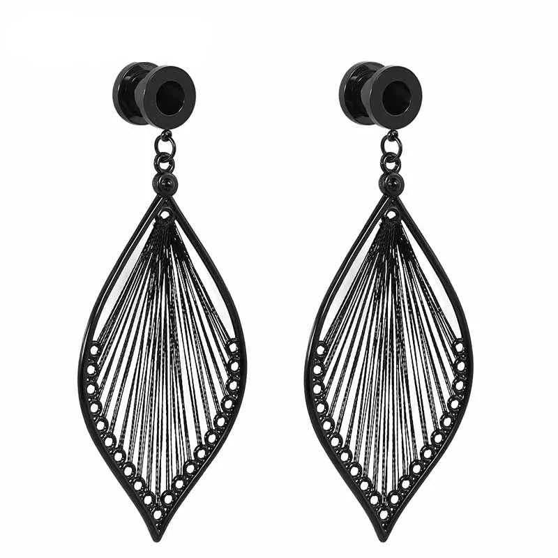 Weave Leaf Dangle Tunnels 6-25mm