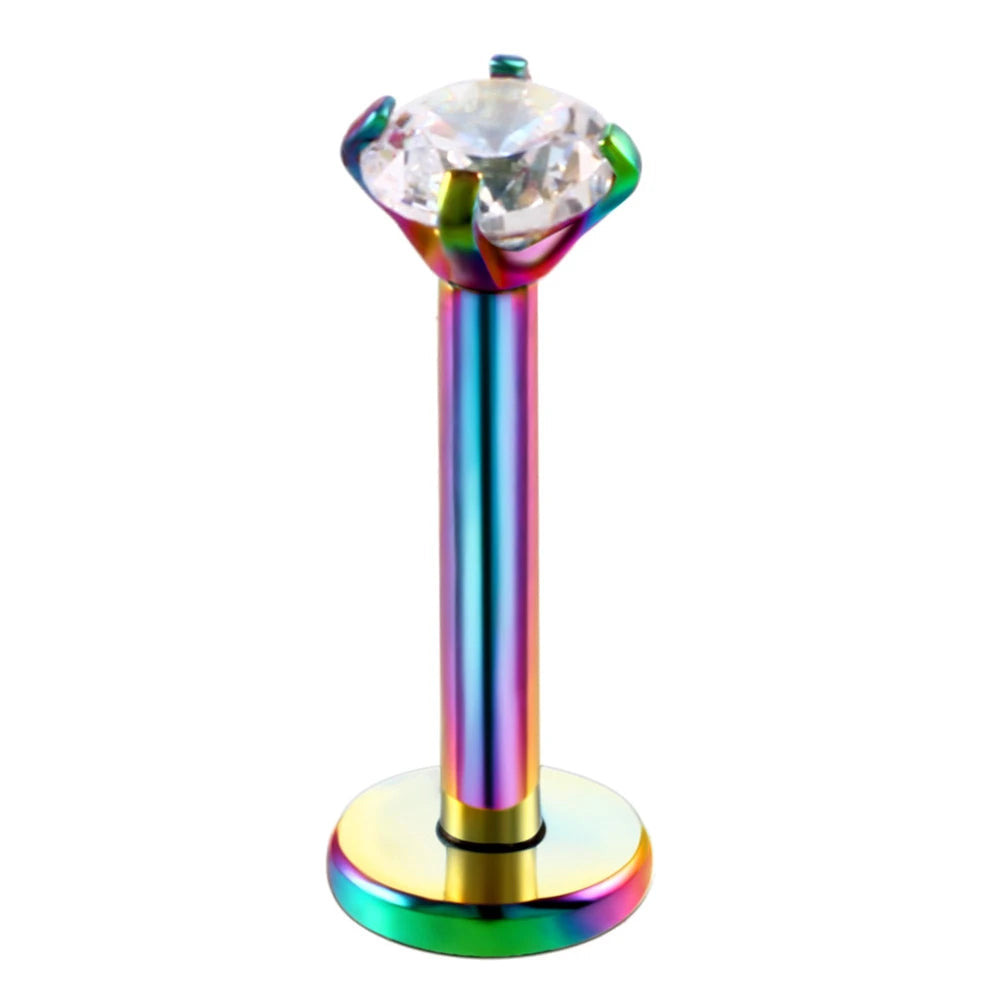 Surgical Steel Assorted Colors Labret Lip Cartilage Tragus Helix Ring