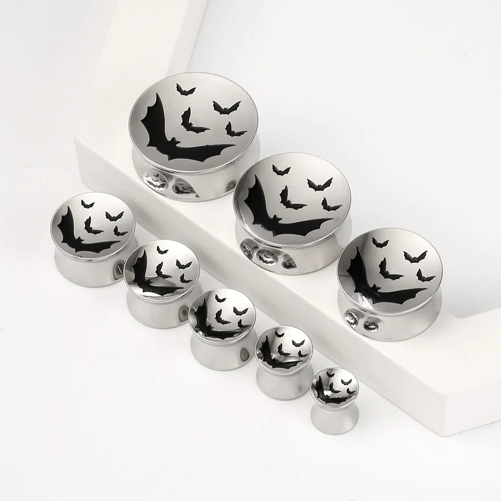 Bat Surgical Steel Plugs 8-25mm