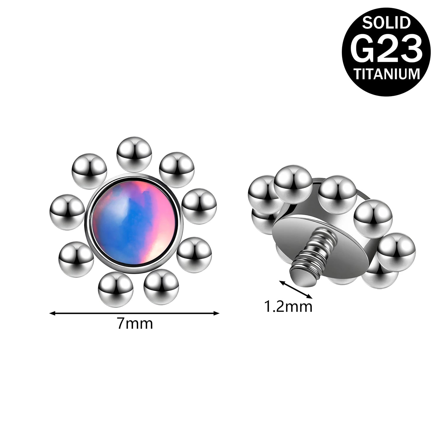 Titanium Micro Dermal Top 16g Multiple styles