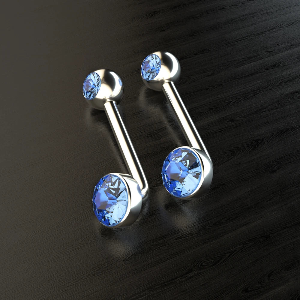 Titanium Christina Vertical Hood Barbell 14g