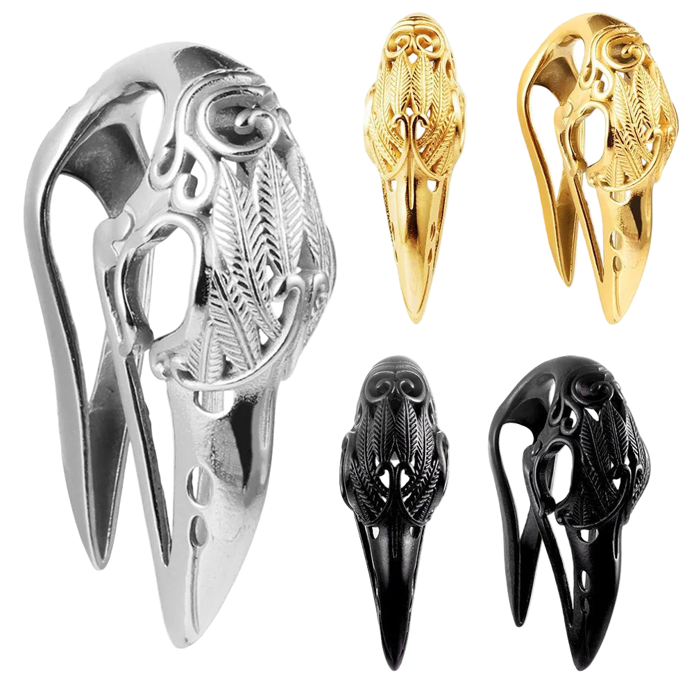 Bird Skull Weights Silver, Gold, Black 14mm