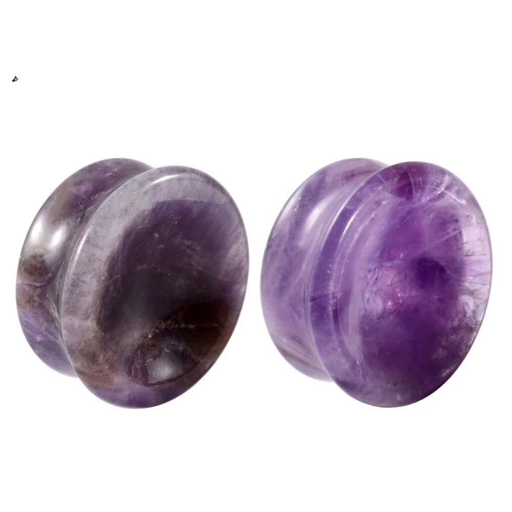 Natural Stone Double Flare Concave Plugz 6-25mm